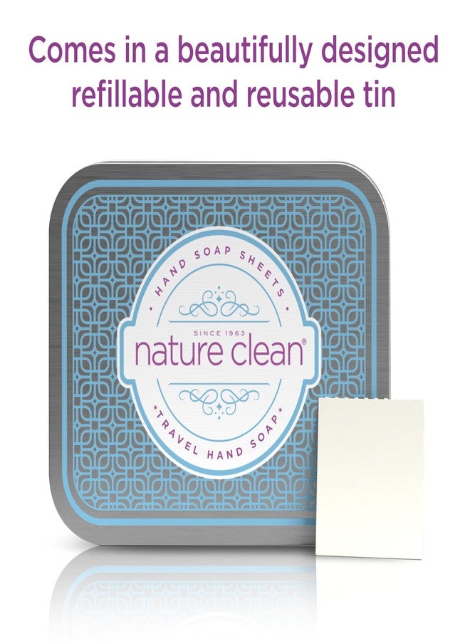 Nature Clean travel hand soap sheets for traveling - non-toxic, hypoallergenic, mini biodegradable paper soap sheets for travel, dissolvable portable soap for camping essentials refill - 80 units - Image 3
